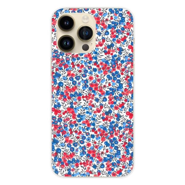 1001Coques - Silikonfodral kompatibelt med Apple iPhone 14 Pro Max - Liberty Wiltshire blå mönster - Originaldesign tryckt i Frankrike