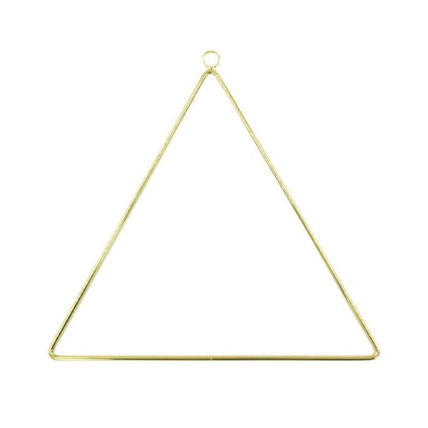 Hängdekoration - Triangel - Guld - 25 x 31 cm - Guld metall