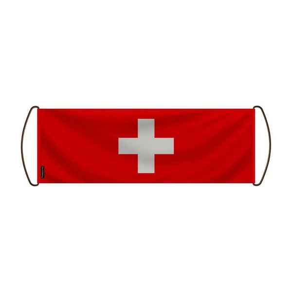 Rullbanner – Svenskt flagga – 24 x 70 cm – Polyester – Handflagga – Pixelforma