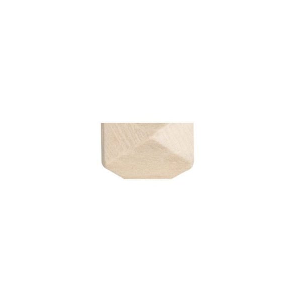 Diamant träpärlor, 4st 1,5cm, 8st 1cm, 12st, natur