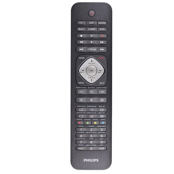 Universell fjärrkontroll - PHILIPS - SRP5016/10 - 6 i 1 - Lärande knappar - Kompatibel med Apple TV & Roku