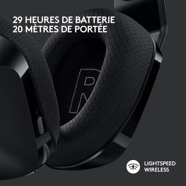 Gaming headset - Trådlös - Logitech G - G733 Lightspeed - PS5, PS4, PC, MAC - Svart