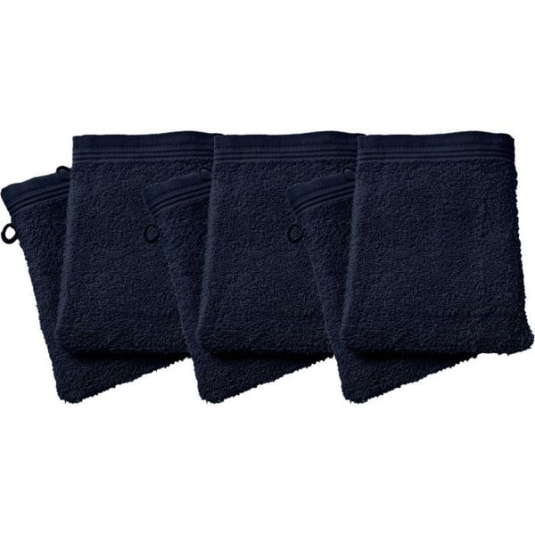 Set med 6 "Spa" frottétvättlappar 15 x 21 cm / 400 gr/m² - "Spa" Midnight Blue