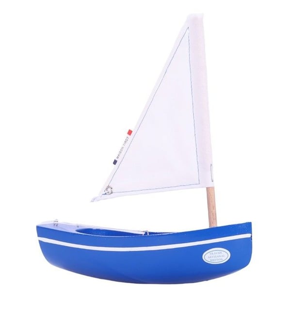 Maison Tirot - Båt Le Bâchi blå 17cm - TIROT
