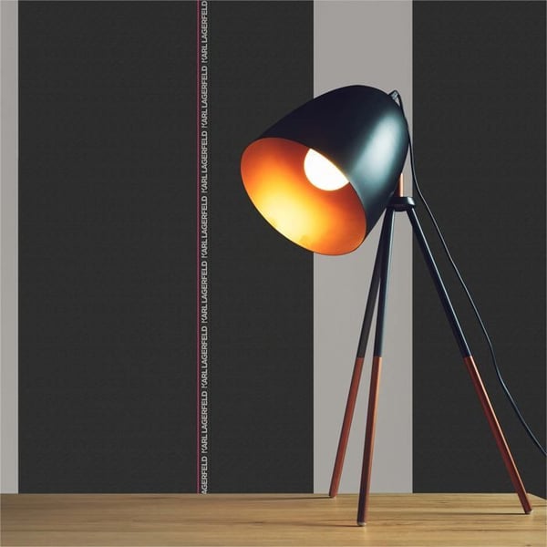 Tapet Randig M1-No.590 Svart Vit Tapet Design
