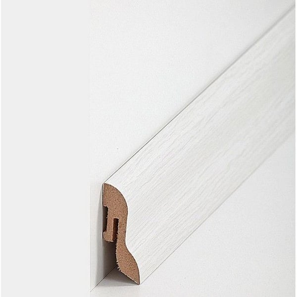 PROVISTON MDF-sockel 20 x 40 x 2500 mm Ek för att limma, klippa, skruva &amp; spikbelagd MDF-kärna 62,5 meter | 25 stycken
