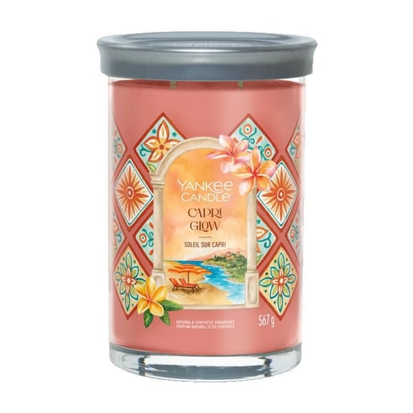CANDELA TUMBLER GRANDE SIGNATURE CAPRI GLOW - YANKEE CANDLE