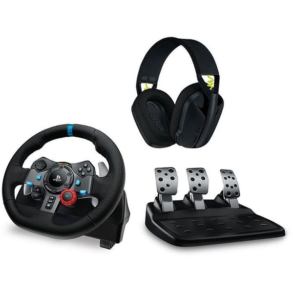 Simulaattoripyörä - LOGITECH - G29 - Poljinosa mukana - G435-kuulokkeet - Monialustainen