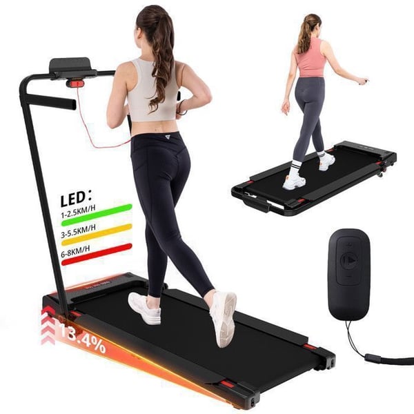 Fällbar och lutande löpband 13.4%-8KM/H-LCD-Fjärrkontroll-ZX2S