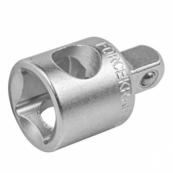 Universell adapter - FORCEKRAFT - 3/8" x 1/4" - Stål CrV - Korrosionsbeständig - Klarar tunga laster