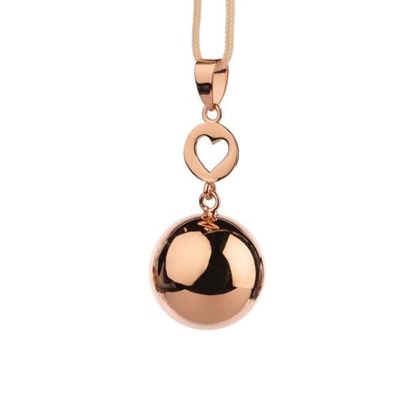 Bola - Graviditetsbola - Roséguld med hjärta - One size