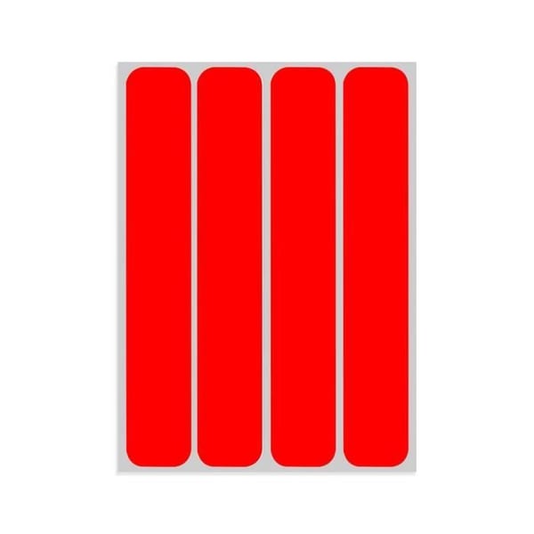 Reflekterande Band - Universella - Röda - 25 x 150 mm - 4 Stycken - Hög Reflektion