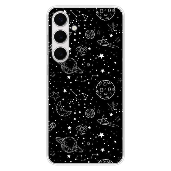 Tryckt silikonfodral som är kompatibelt med Samsung Galaxy S24 FE Galaxy draw