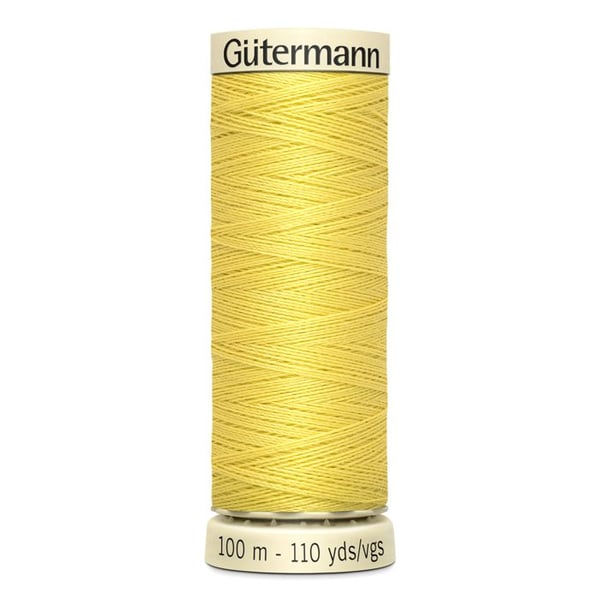 Fil av 100% polyester Gutermann 1 spol - Att 580 - citron jaune