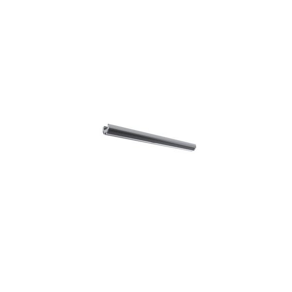 Alu-rund - Aluminiumprofil för LED-remsa - Rund - Anodiserad aluminium - Silver - 2 M