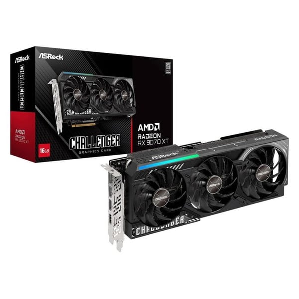 ASRock Challenger RX 9070 XT grafikkort – 16 GB GDDR6
