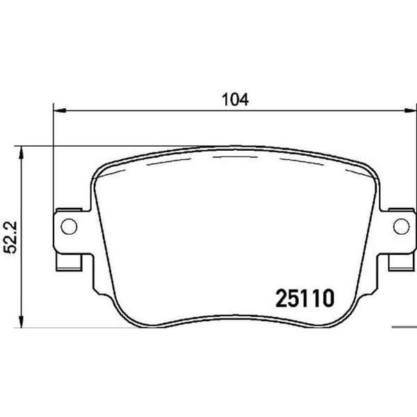 BREMBO P 85 135 bakbromsbelägg