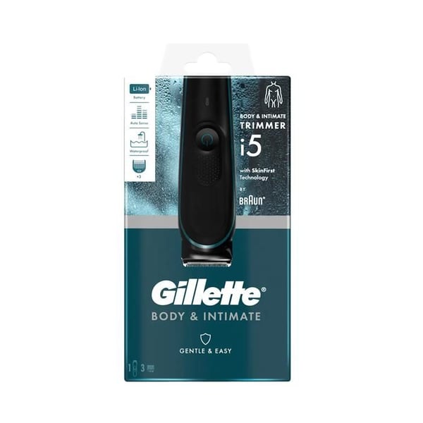 Trimmer - GILLETTE - Intimate i5 - Sladdlös - Täppa för känslig hud - Batteritid 100 minuter