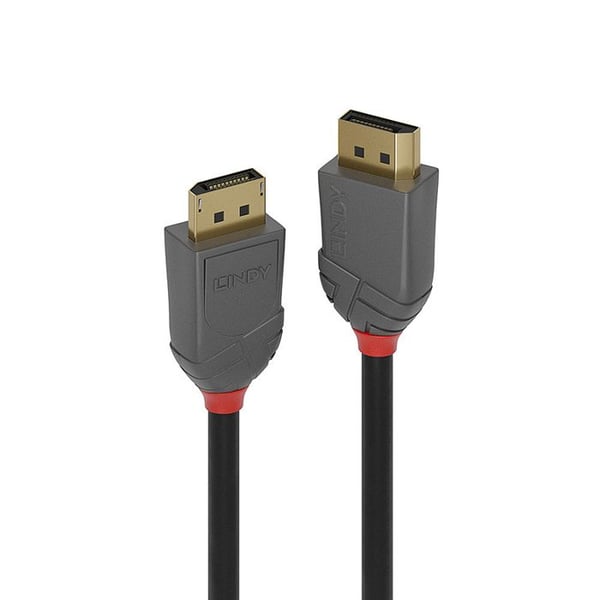 DisplayPort 1.2 Kabel - LINDY - Anthra Line - 10m - UHD-opløsninger op til 4K - Forgyldt stik