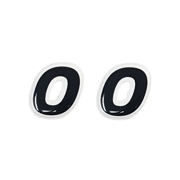 3D-klistermärke självhäftande bokstäver "0"