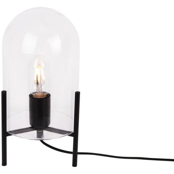 Bordslampa - LEITMOTIV - Glasbell - 30 cm - E27 - Transparent glas - 40W