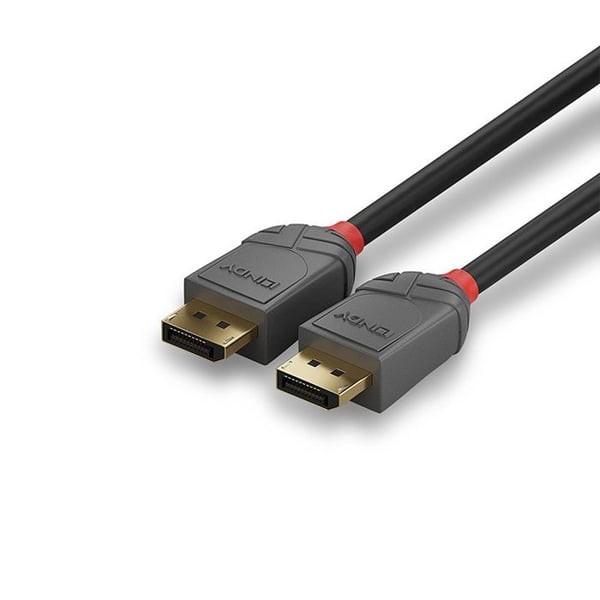DisplayPort 1.2 Kabel - LINDY - Anthra Line - 10m - UHD-opløsninger op til 4K - Forgyldt stik