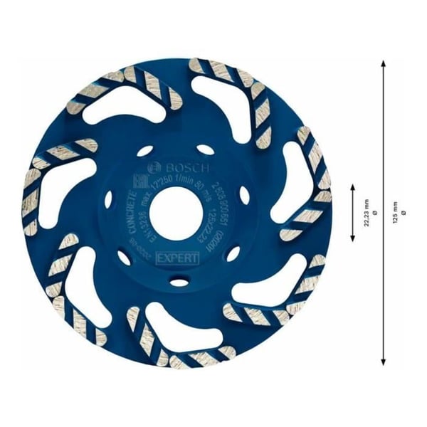Diamantskiva - BOSCH EXPERT - 2608900651 - 125 mm - Sladd - Professionell