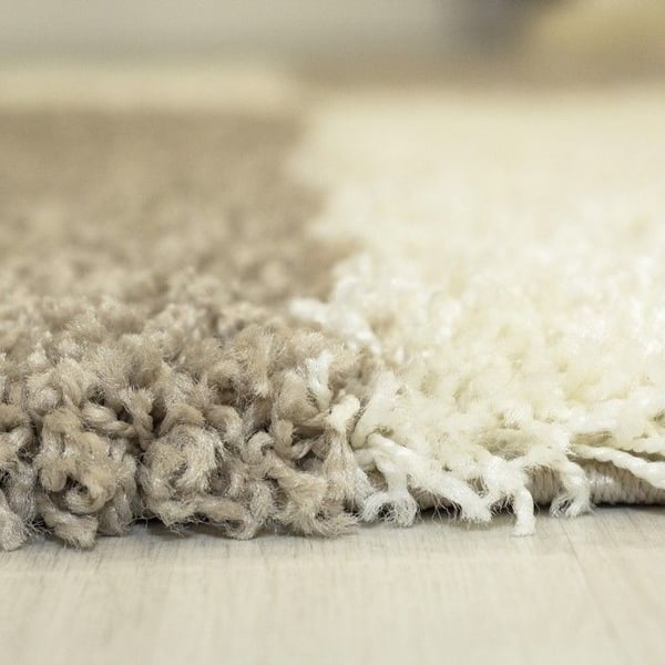 Matta - Gala - Shaggy - Beige-Crem - 160x230 cm - Lång lugg 30 mm