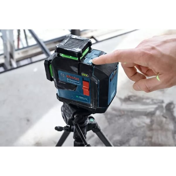 Laser linjer 3 planer GLL 80-33 G Professional + 4 batterier 1.5 V LR6 AA - BOSCH - 601065500