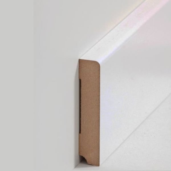 PROVISTON MDF-sockel 19 x 96 x 2500 mm vit för att limma, klämma, skruva & spikbelagd MDF-kärna 25 meter | 10 stycken PROVISTON MDF-sockel 19 x 96 x 2500 mm vit för att limma, klämma, skruva & spikbelagd MDF-kärna 25 meter | 10 stycken