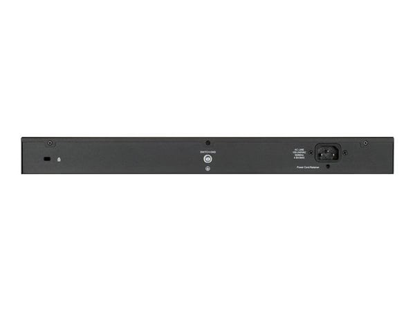 D-Link DGS 1100-26MPV2 - Switch - smart - Combo 24 x 10/100/1000 (PoE) + 2 x Gigabit SFP - stationär, rackmonterbar -
