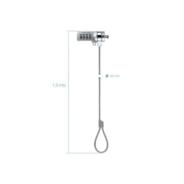 Kabel - TooQ - TQCLKC0015 - Silver - 1,5 m - Universell