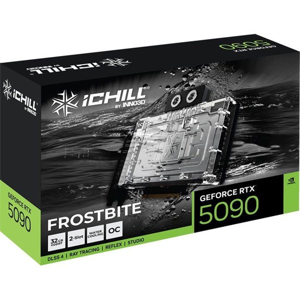 INNO3D - Grafikkort - NVIDIA RTX 5090 iCHILL FROSTBITE - C50903-32D7X-1759FB - 32GB