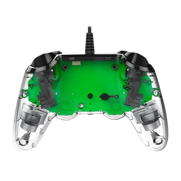 Vihreä läpinäkyvä Compact Controller Nacon langallinen ohjain PS4:lle, yhteensopiva PC:n kanssa