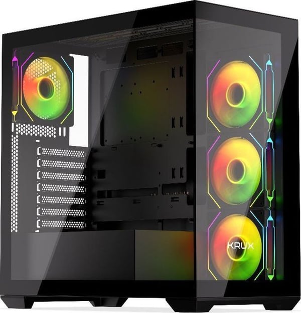 PC-chassi - Krux - KRXD004 - Midi Tower - Sidofönster - 2x USB 3.0 - USB-C