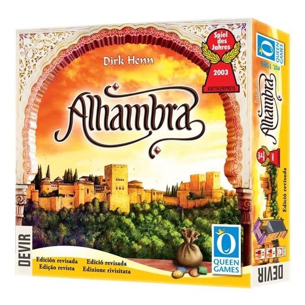 Sällskapsspel - Devir - Alhambra - Andra utgåvan - Uppdaterad konst - Speltur för plattor