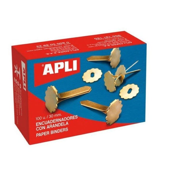 Apli Agipa - Parisisk häftklammer med ögla Rund 30 mm Guld