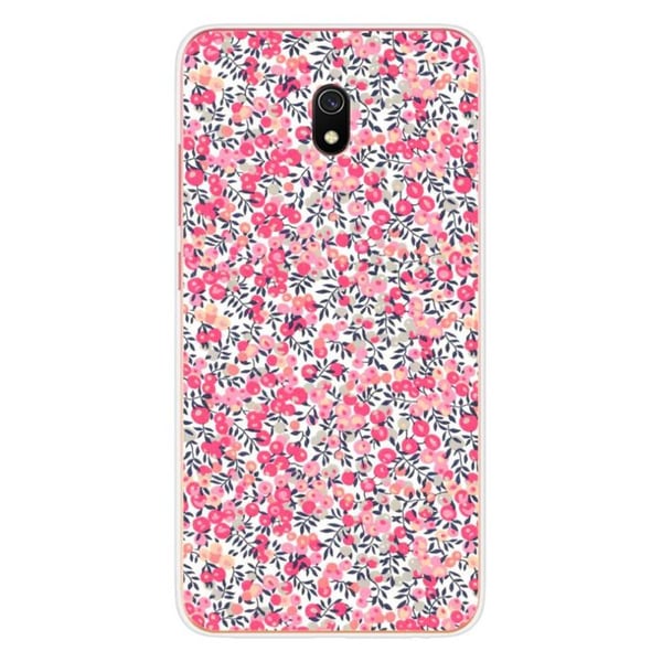 1001Coques - Silikonfodral kompatibelt med Xiaomi Redmi 8A - Liberty Wiltshire Rose-mönster - Originaldesign tryckt i Frankrike