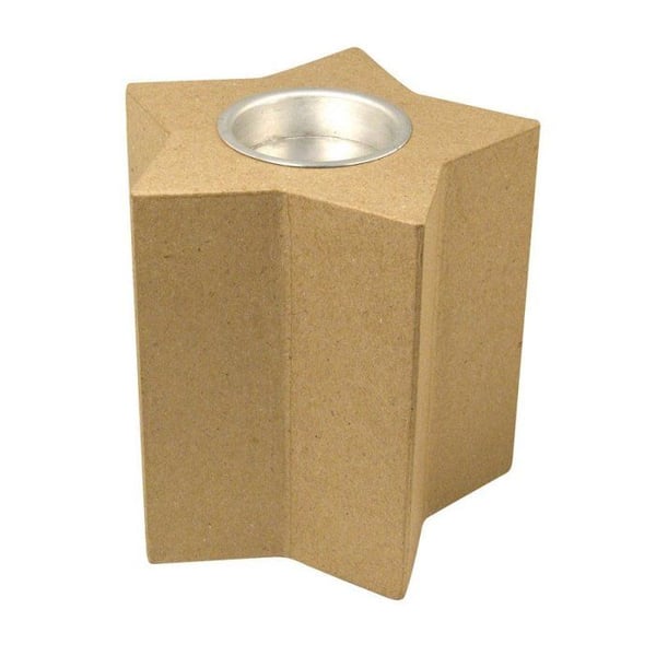 Stjärnhållare Ø16 cm insats alu Ø6,1 cm Papp mache