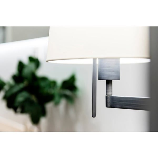 Bordslampa - FARO BARCELONA - ARTIS - Brons - Textilskärm - LED