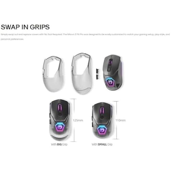 Gamingmus - MARVO - Z Fit Lite - Pixart 3327 sensor - Färg Grå - Trådad