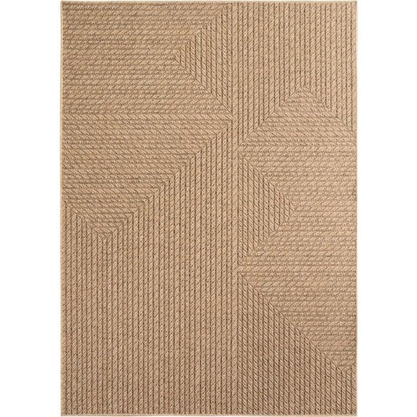 Utomhus Inomhus Matta - MELIS HOME - 240x340 cm - Naturlig Jute - Fuktbeständig - Geometrisk