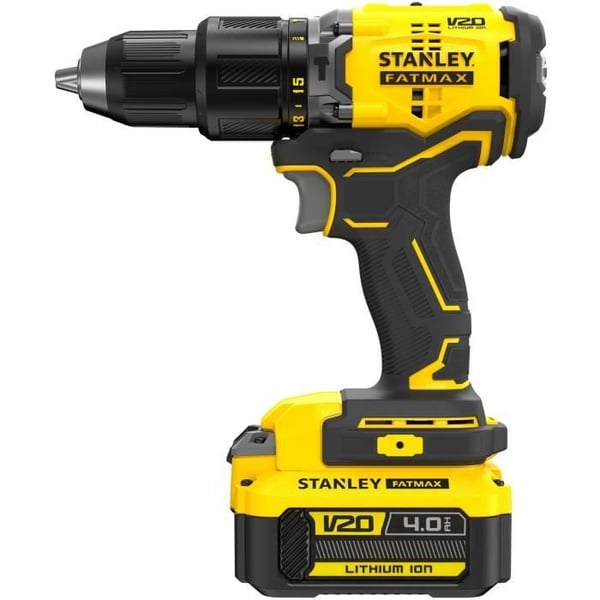 Trådløs slagboremaskine - 18V - STANLEY FATMAX V20 - SFMCD715M2K-QW - Børsteløs - 60Nm - 2 batterier 4 Ah + oplader