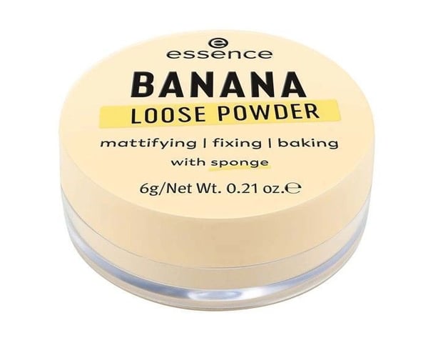 Puder - Essence - Banan - Mjuk gul nyans - Makeup-fixering - Lätt textur