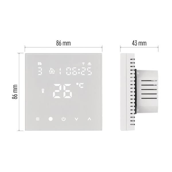 Inomhustermostat - EMOS - GoSMART P56201UF - WiFi - Programmerbar - Mobil kontroll