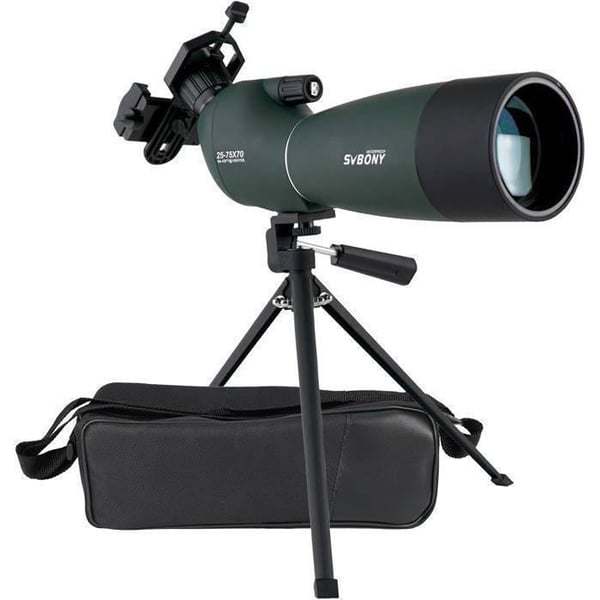 Svbony SV28 Kikkert 25-75x70 Bak4 Porro Prisma Vattentät Monokulär Kraftfull Stativadapter för Fågelobservation