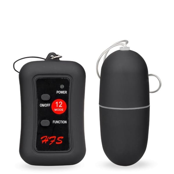 Vibrerande Super-Bullet - Fjärrstyrd vibrator för par - Svart
