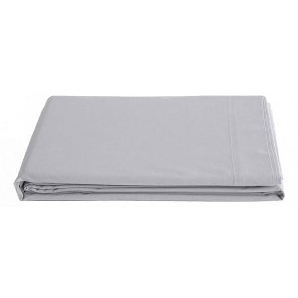 Platt lakan ren kammad långfibrig bomullspercale 80 trådar/cm² Vent du sud - Pearl - 240 x 300 cm för dubbelsäng