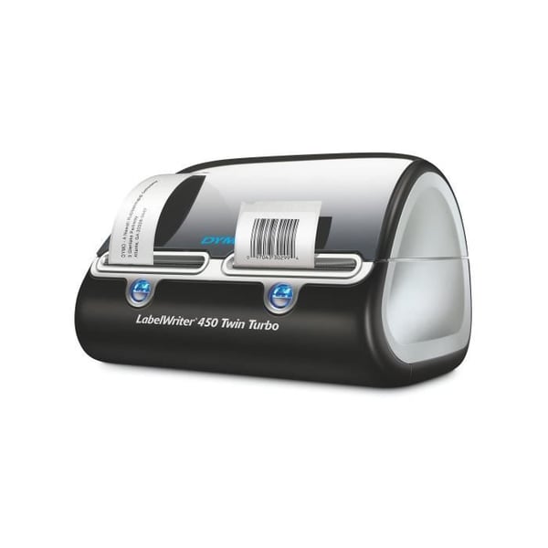 DYMO LabelWriter 450 Twin Turbo termisk pappersetikettskrivare anslutbar PC/MAC via USB