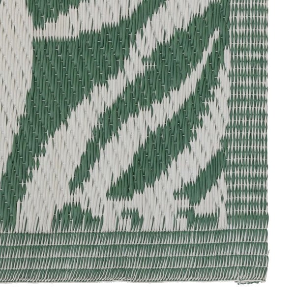 Geometrisk utomhusmatta 90 x 180 cm Atmosphera - Tropic Green